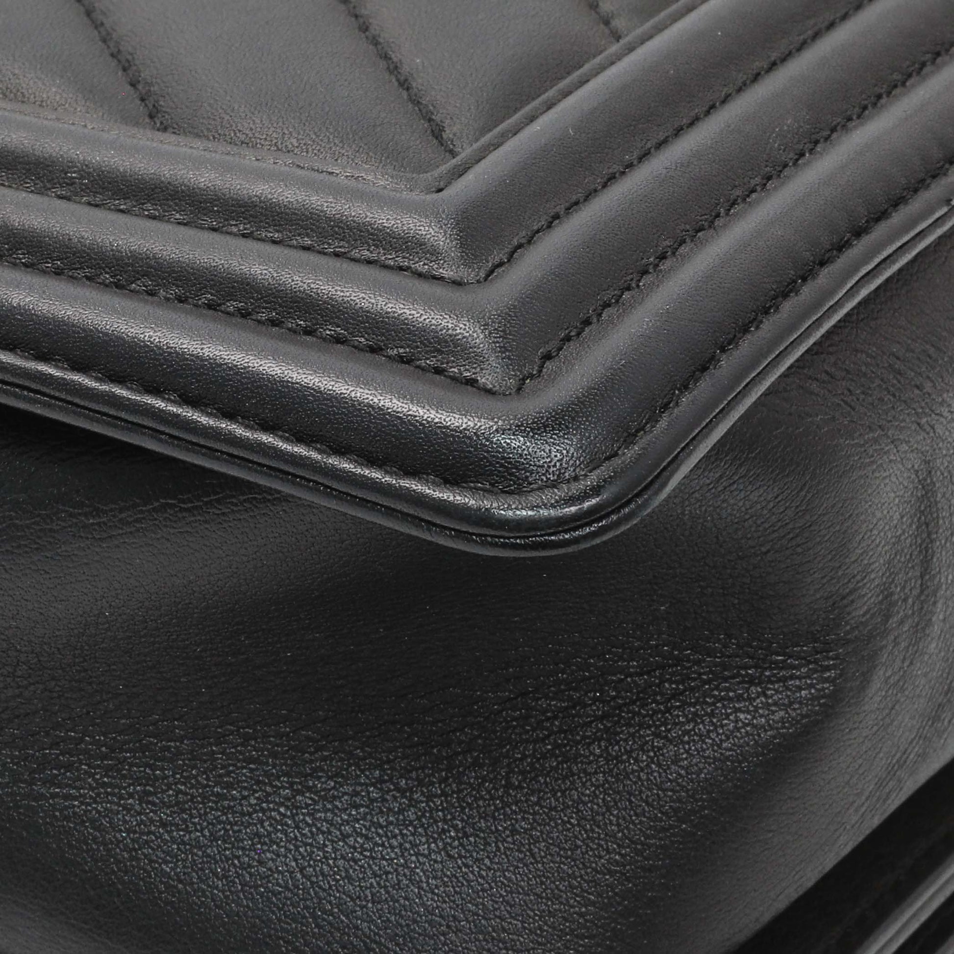Exclusive Chanel Lambskin Chevron Quilted New Medium Boy Flap — Alternate View 7