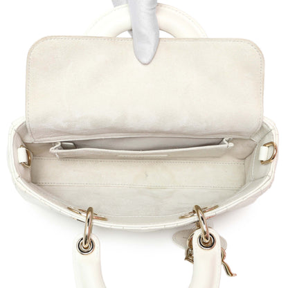 Exclusive Christian Dior Latte Cannage Small Lambskin Lady D-Joy — Alternate View 8