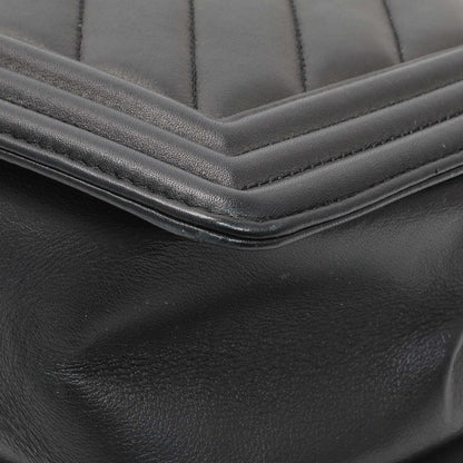 Exclusive Chanel Lambskin Chevron Quilted New Medium Boy Flap — Alternate View 8