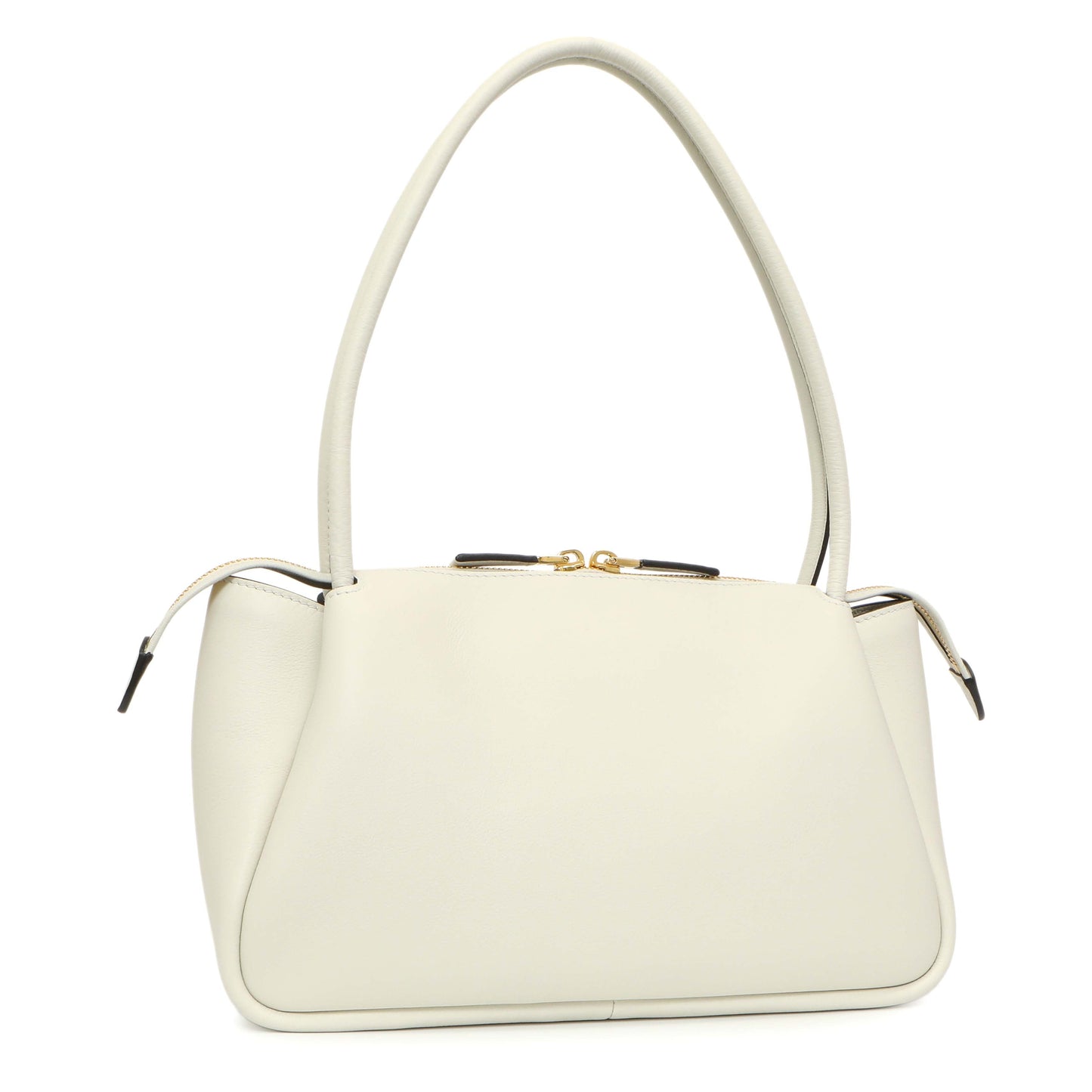Exclusive Prada White Soft Calfskin Medium Shoulder Bag — Side View