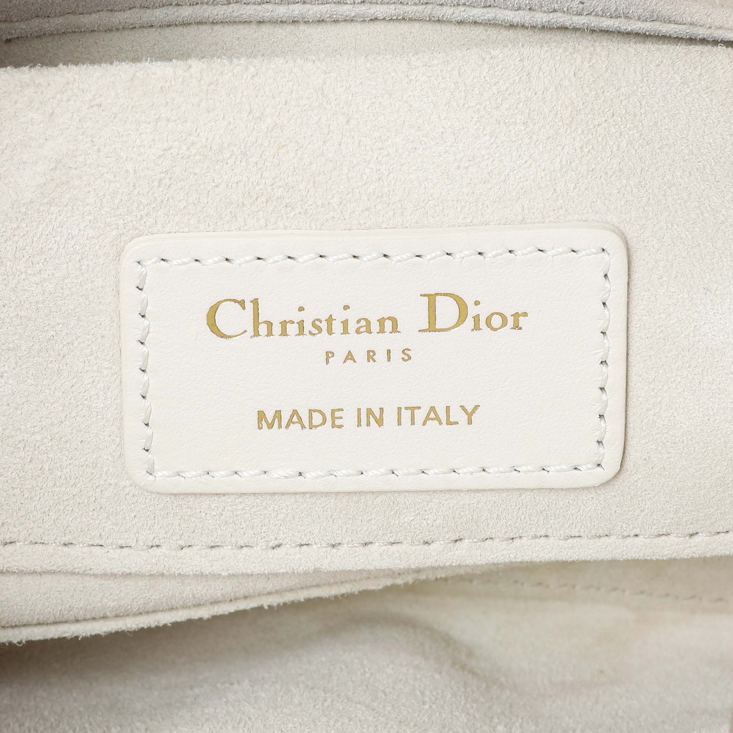 Exclusive Christian Dior Latte Cannage Small Lambskin Lady D-Joy — Alternate View 9