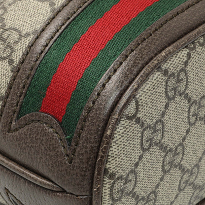 Exclusive Gucci GG Supreme Monogram Web Small Ophidia Bucket Bag — Top View