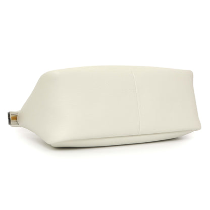 Exclusive Prada White Soft Calfskin Medium Shoulder Bag — Back View