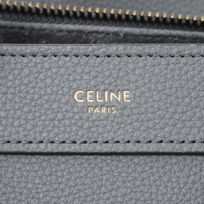 Exclusive Celine Kohl Drummed Calfskin Nano Luggage — Detail View