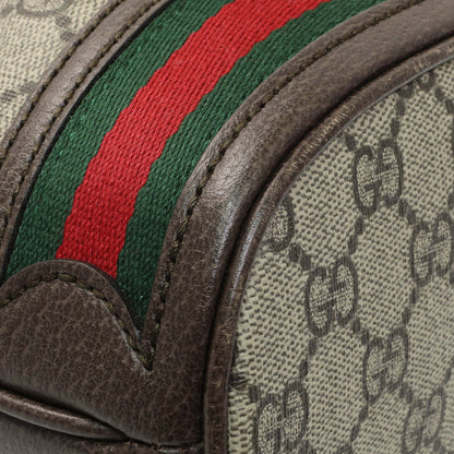 Exclusive Gucci GG Supreme Monogram Web Small Ophidia Bucket Bag — Lifestyle View