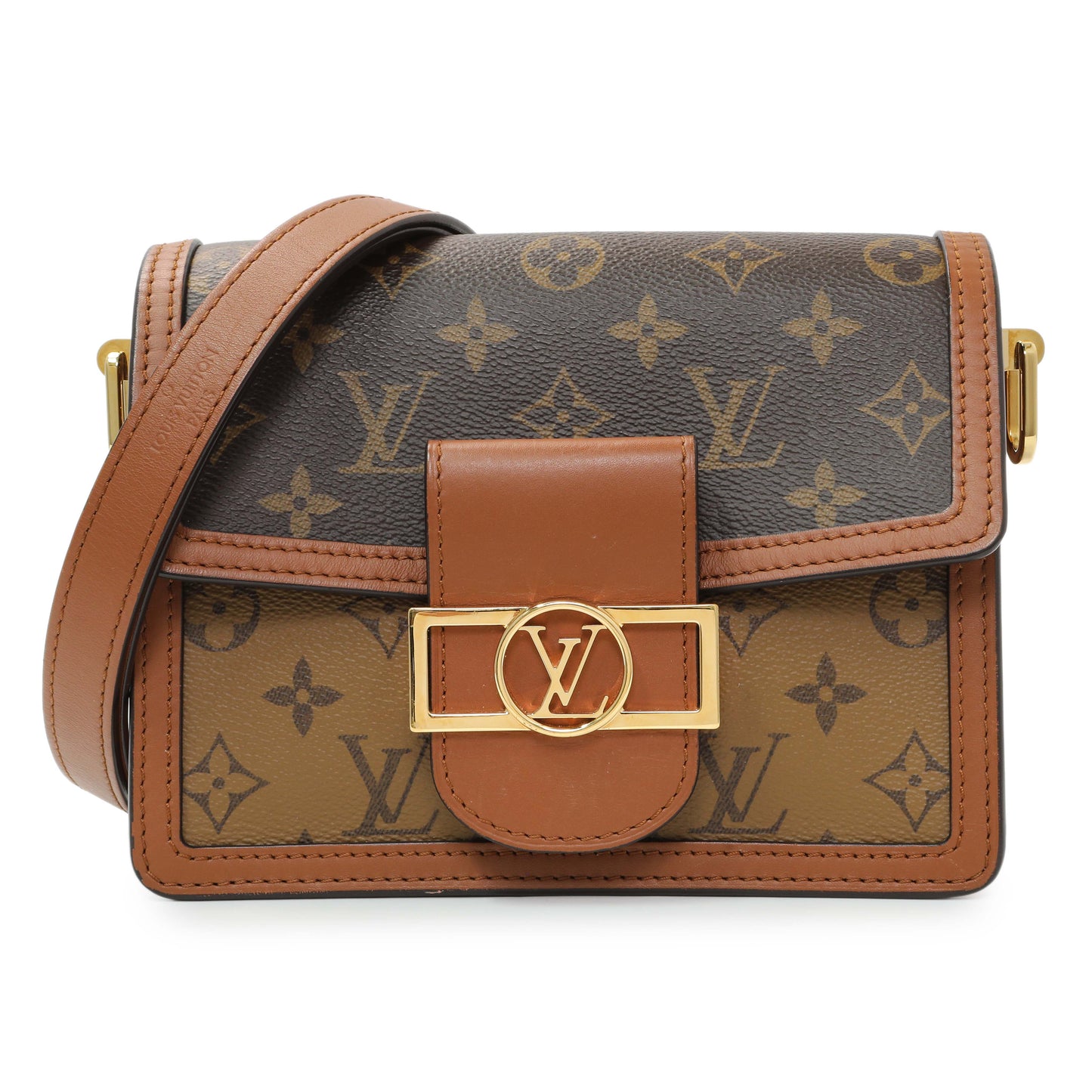 Exclusive Louis Vuitton Reverse Monogram Mini Dauphine — Front View