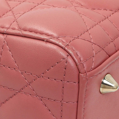 Exclusive Christian Dior Pink Lambskin Cannage Small My ABCDior Lady Dior — Lifestyle View