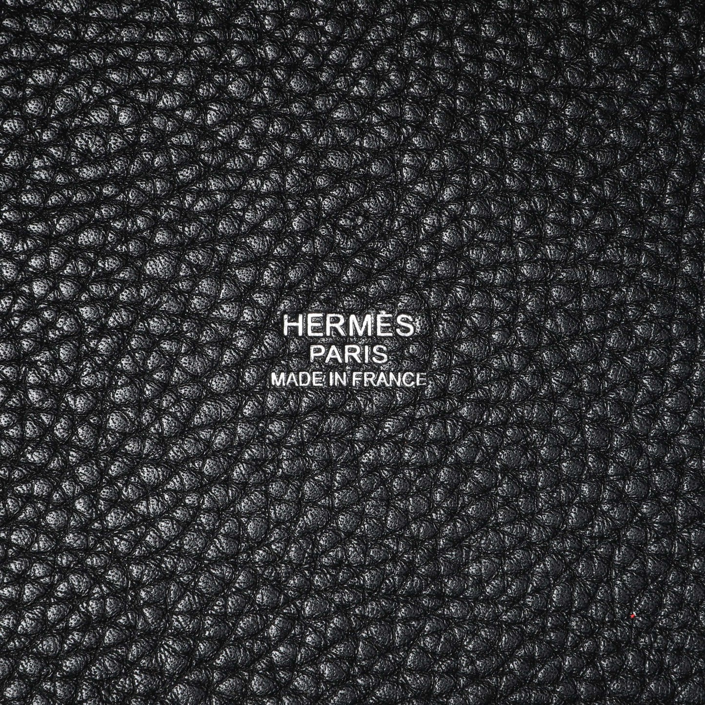 Exclusive Hermes Black Clemence Picotin 22 — Detail View