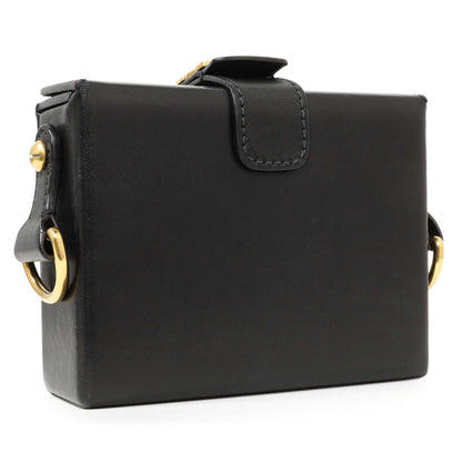 Exclusive Christian Dior Black Lambskin Dioraddict Lockbox — Side View