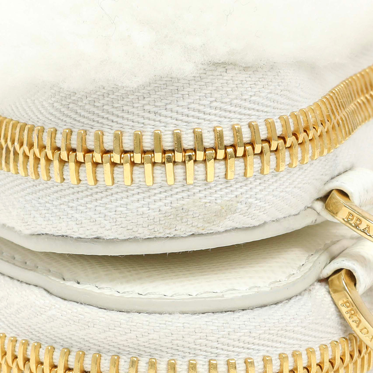 Exclusive Prada White Shearling Mini Triangle Crossbody Pouch — Alternate View 7