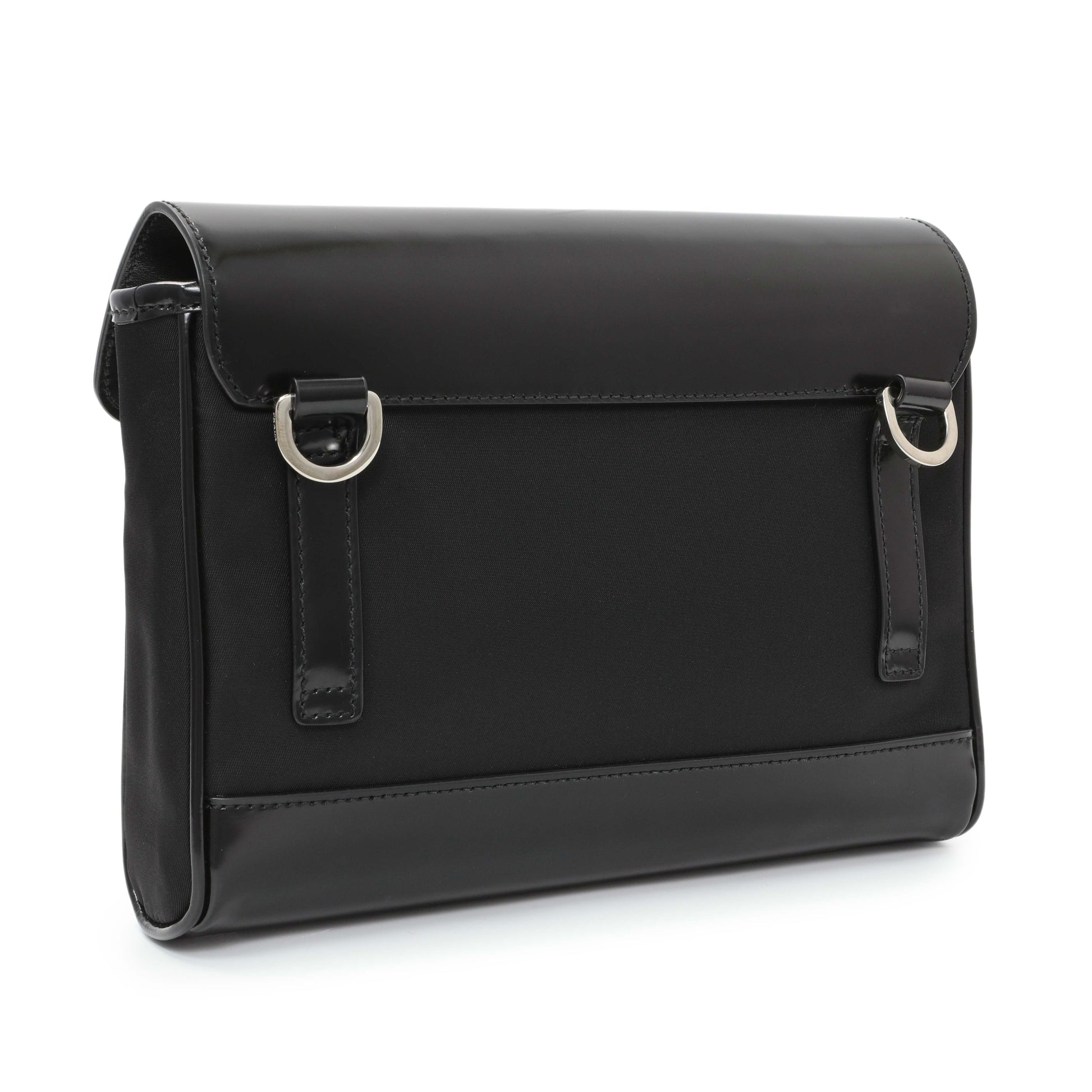 Exclusive Prada Black Re-Nylon Crossbody — Side View