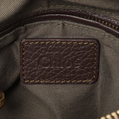 Exclusive Chloe Brown Calfskin Medium Marcie Satchel — Detail View