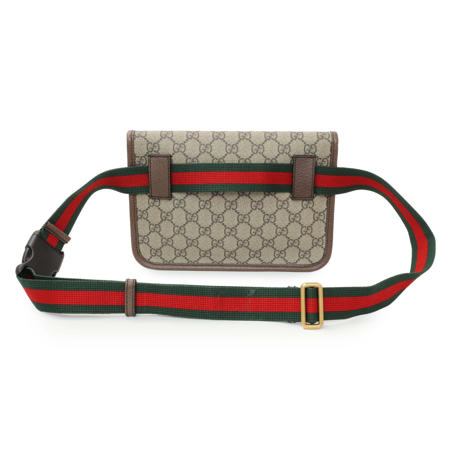 Exclusive Gucci GG Supreme Monogram Neo Vintage Web Belt Bag — Side View