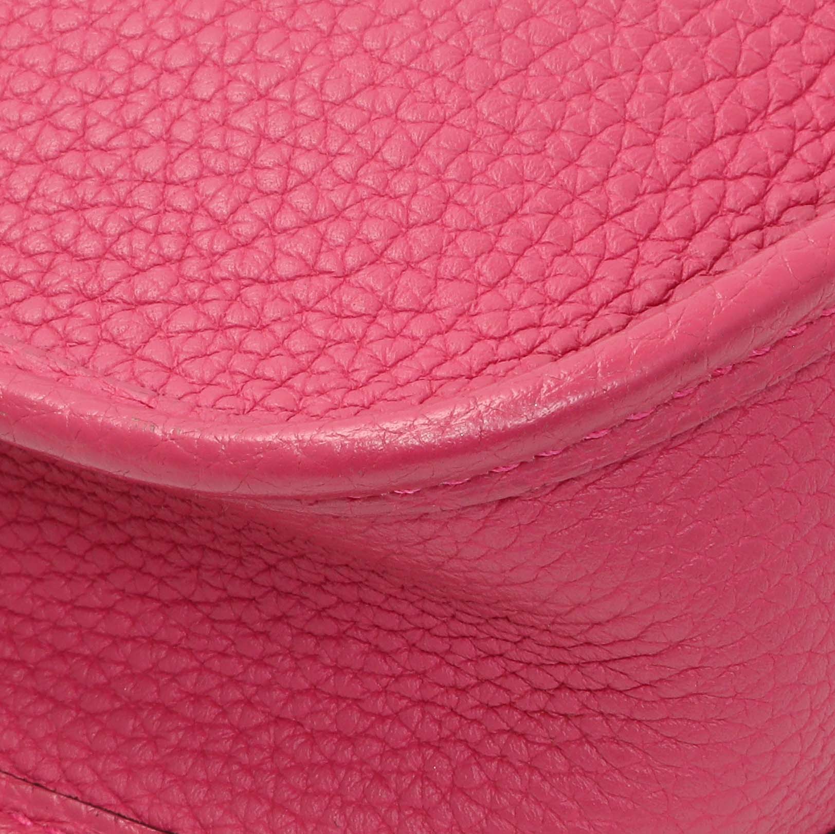 Exclusive Hermes Rose Shocking Clemence Evelyne TPM — Lifestyle View