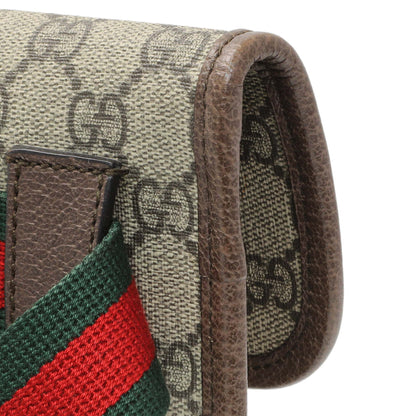 Exclusive Gucci GG Supreme Monogram Neo Vintage Web Belt Bag — Detail View