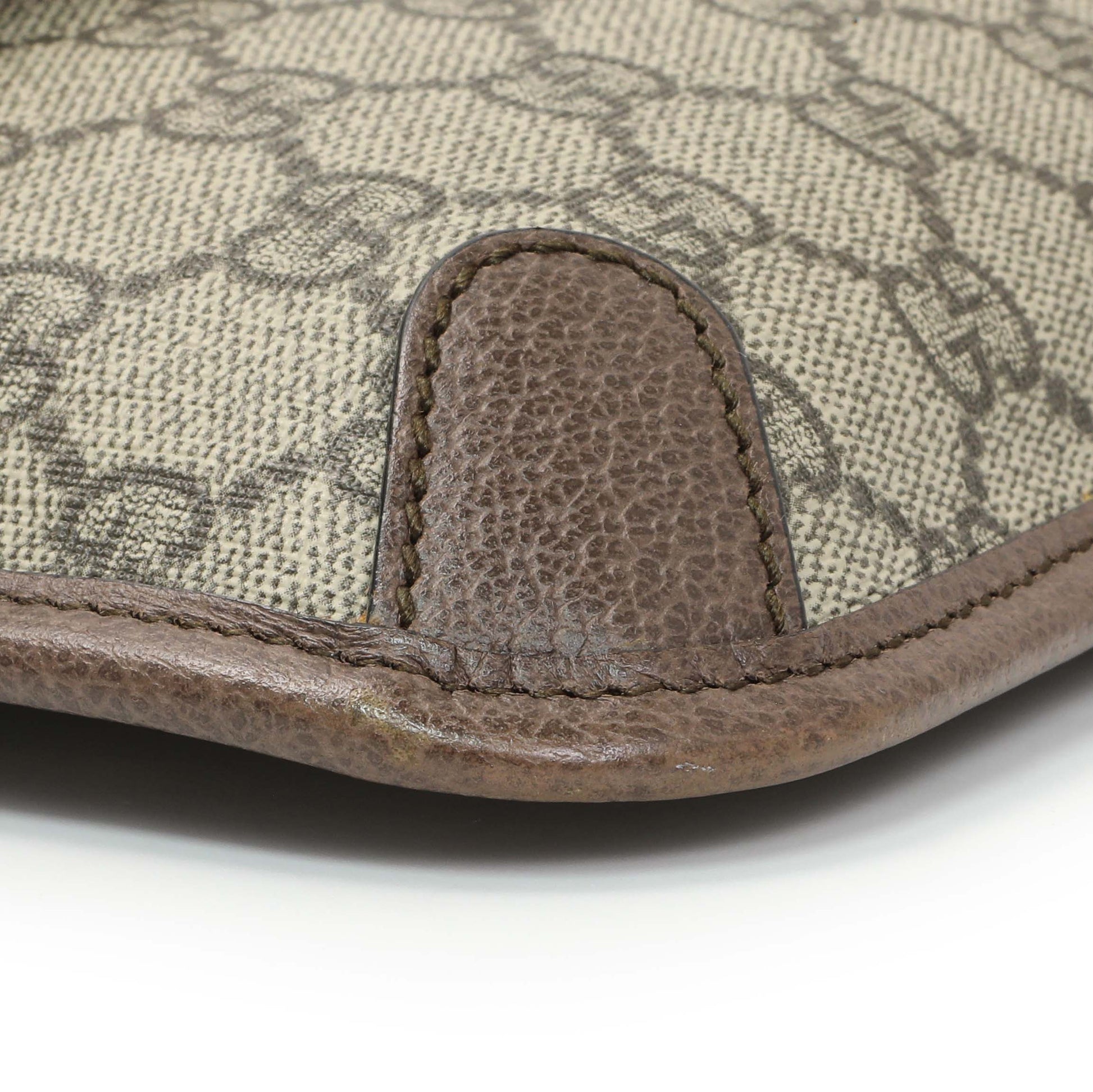 Exclusive Gucci GG Supreme Monogram Neo Vintage Web Belt Bag — Lifestyle View
