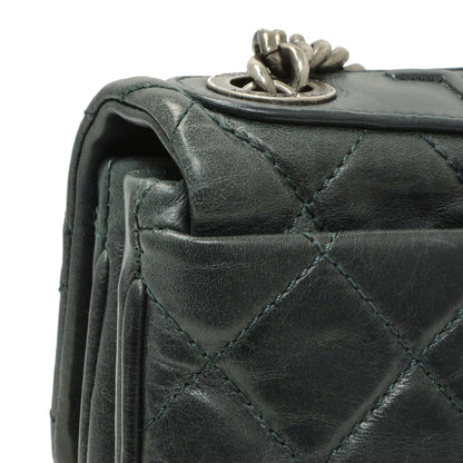 Exclusive Chanel Teal Glazed Calfskin Crossbody Flap — Alternate View 11