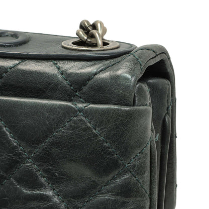 Exclusive Chanel Teal Glazed Calfskin Crossbody Flap — Alternate View 12