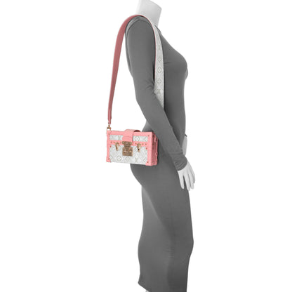 Exclusive Louis Vuitton Pink Jacquard Since 1854 Petite Malle — Lifestyle View