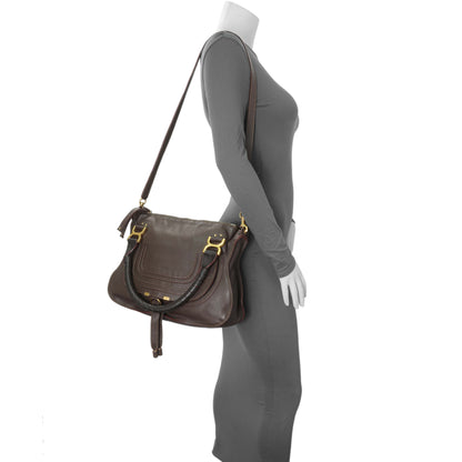 Exclusive Chloe Brown Calfskin Medium Marcie Satchel — Alternate View 7