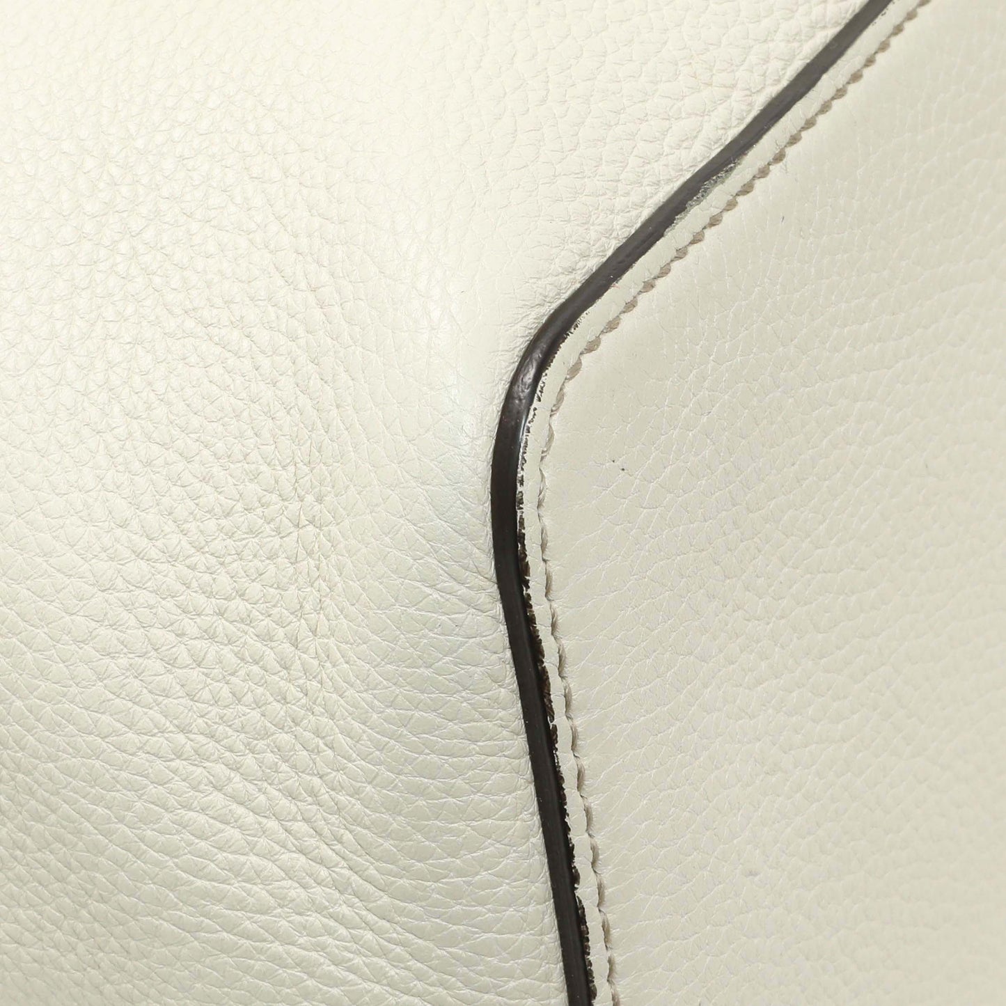 Exclusive Gucci Ivory Soho Pebbled Leather Hobo Shoulder Bag — Lifestyle View