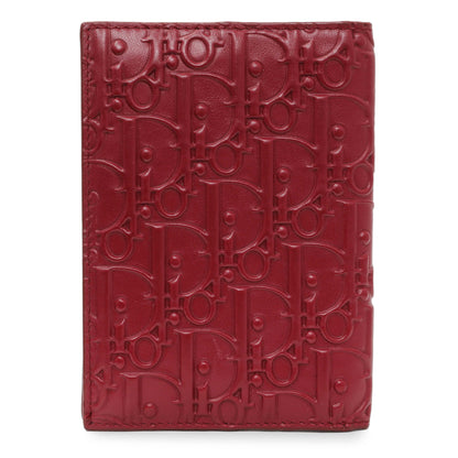Exclusive Christian Dior Red Oblique Passport Holder — Side View