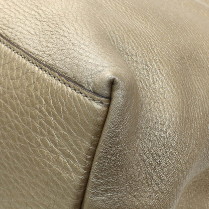 Exclusive Gucci Gold Pebbled Calfskin Medium Soho Chain Shoulder Bag — Alternate View 7