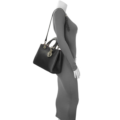 Exclusive Christian Dior Black Bullcalf Medium Diorissimo Tote — Alternate View 7
