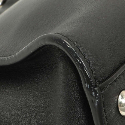 Exclusive Fendi Black Vitello Seta Snakeskin Crocodile Monster Eyes Medium Peekaboo Iconic Satchel — Top View