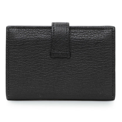 Exclusive Hermes Black Chevre Mysore Bearn Card Holder Wallet — Side View