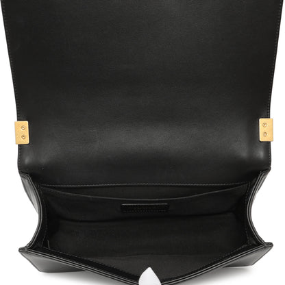 Exclusive Chanel Black Quilted Calfskin Medium Boy Bag — Alternate View 9