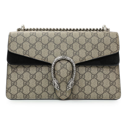 Exclusive Gucci GG Supreme Monogram Small Dionysus Shoulder Bag — Front View