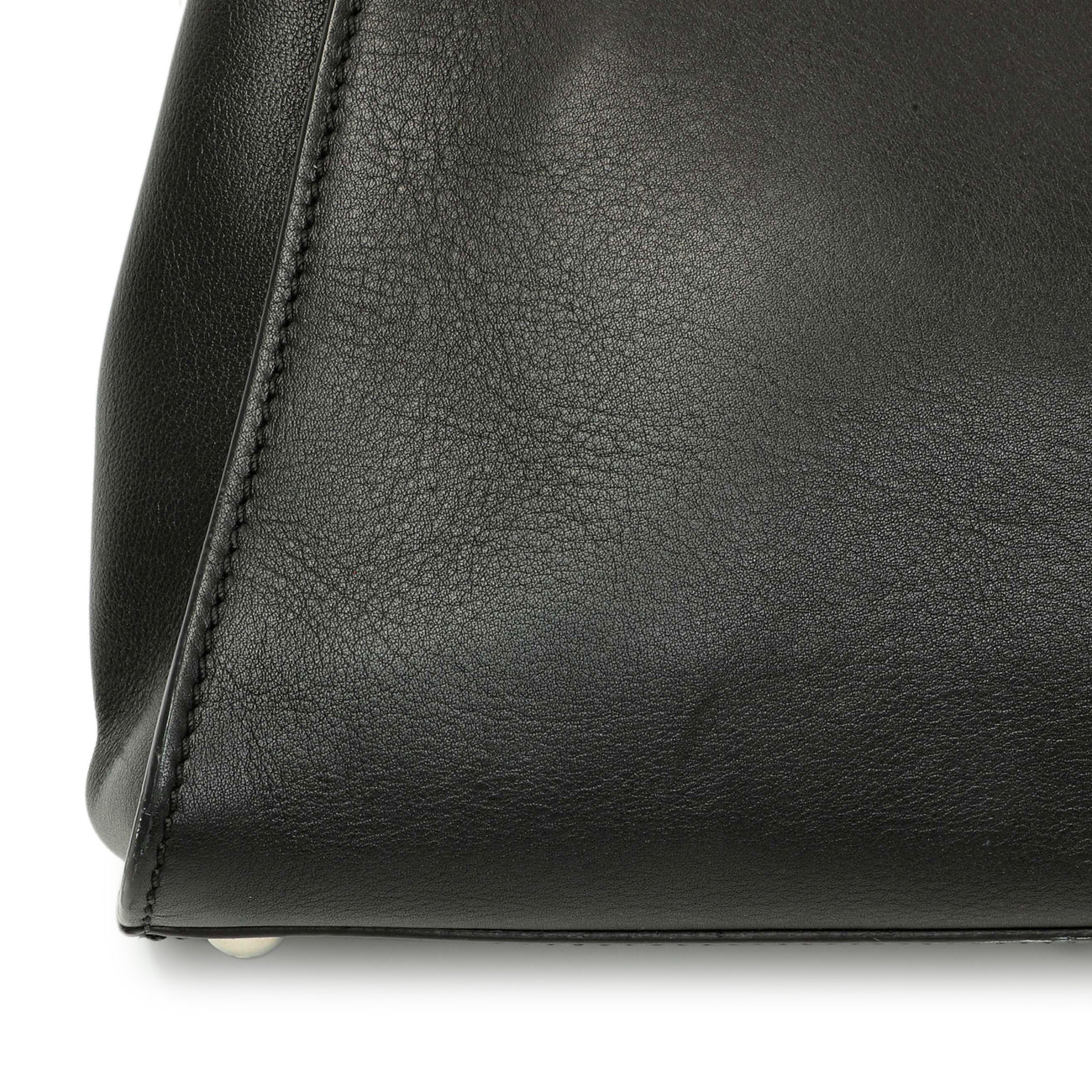 Exclusive Fendi Black Vitello Seta Snakeskin Crocodile Monster Eyes Medium Peekaboo Iconic Satchel — Alternate View 11