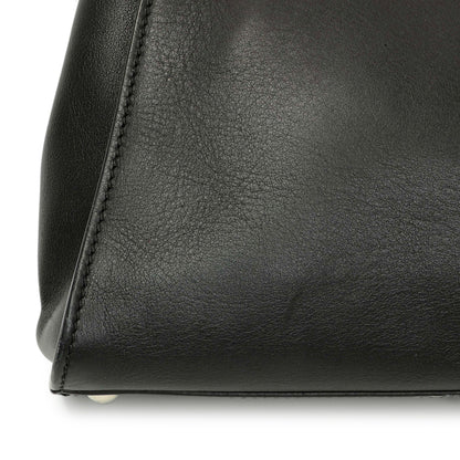 Exclusive Fendi Black Vitello Seta Snakeskin Crocodile Monster Eyes Medium Peekaboo Iconic Satchel — Alternate View 11