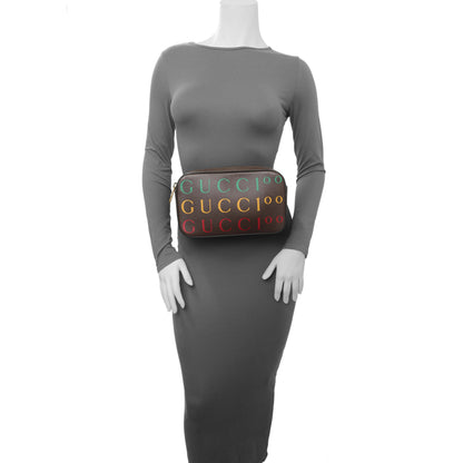Exclusive Gucci Textured Dollar Calfskin Gucci 100 Aria Belt Bag — Lifestyle View
