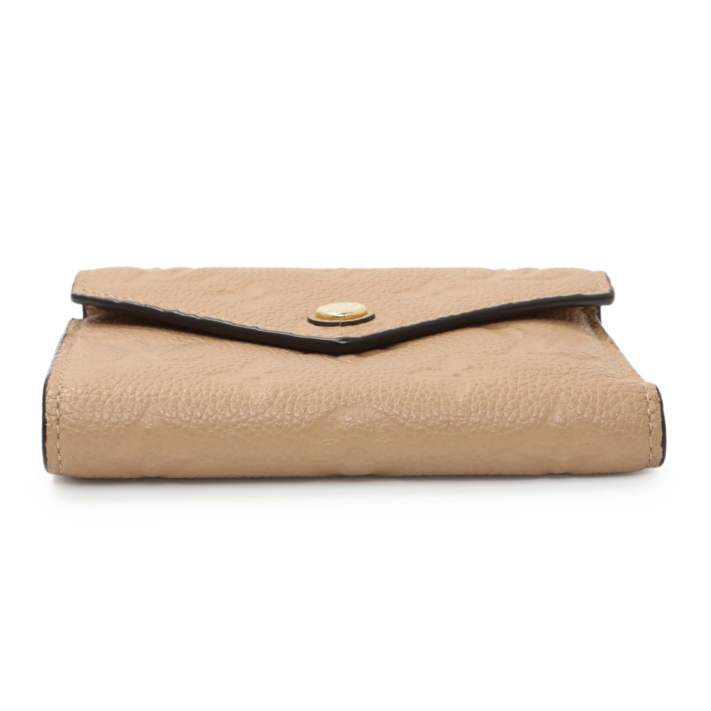 Exclusive Louis Vuitton Beige Empreinte Zoe Wallet — Back View