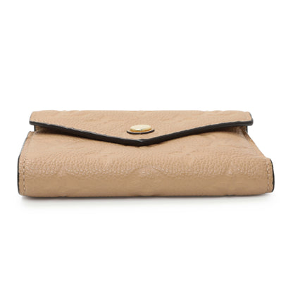 Exclusive Louis Vuitton Beige Empreinte Zoe Wallet — Back View