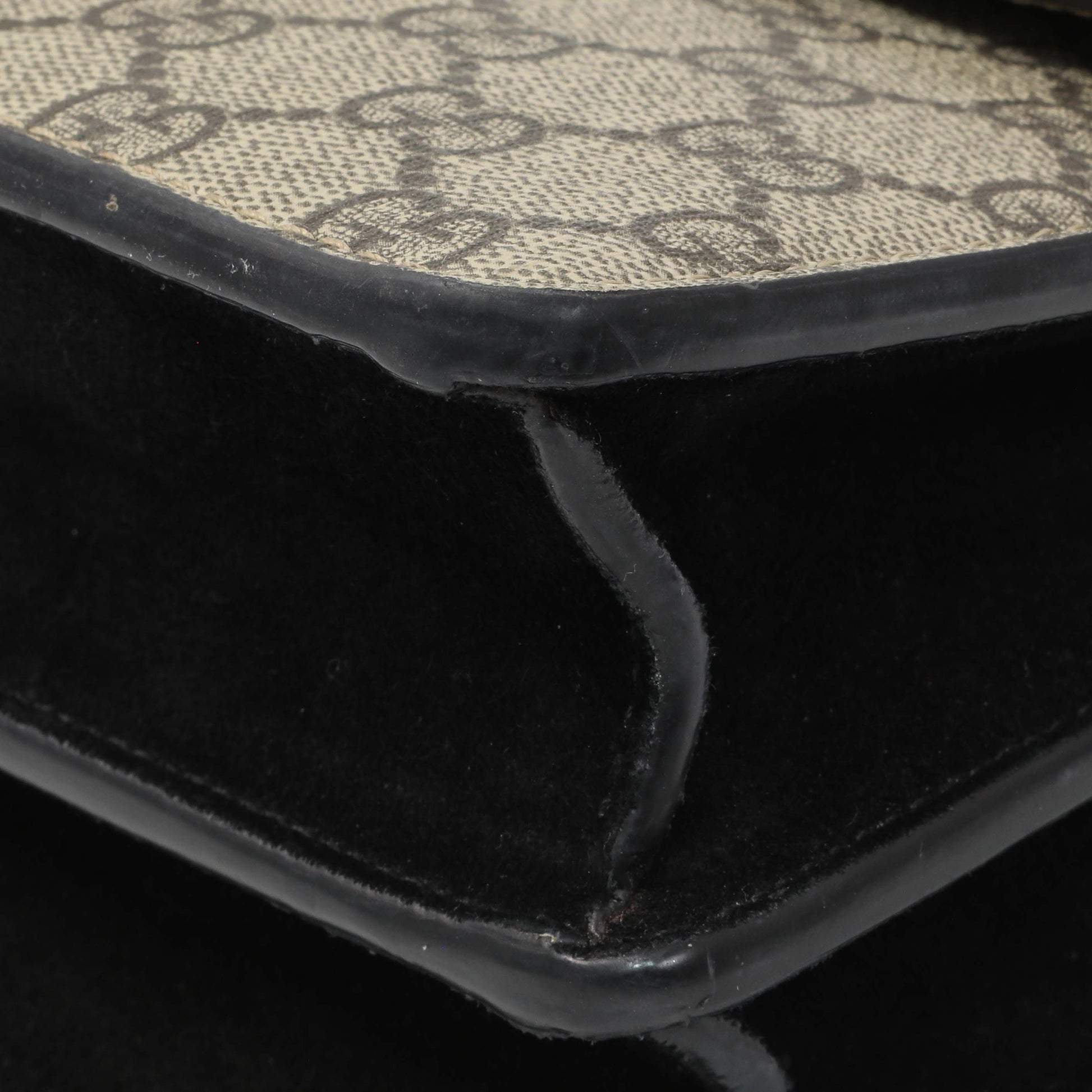 Exclusive Gucci GG Supreme Monogram Small Dionysus Shoulder Bag — Detail View