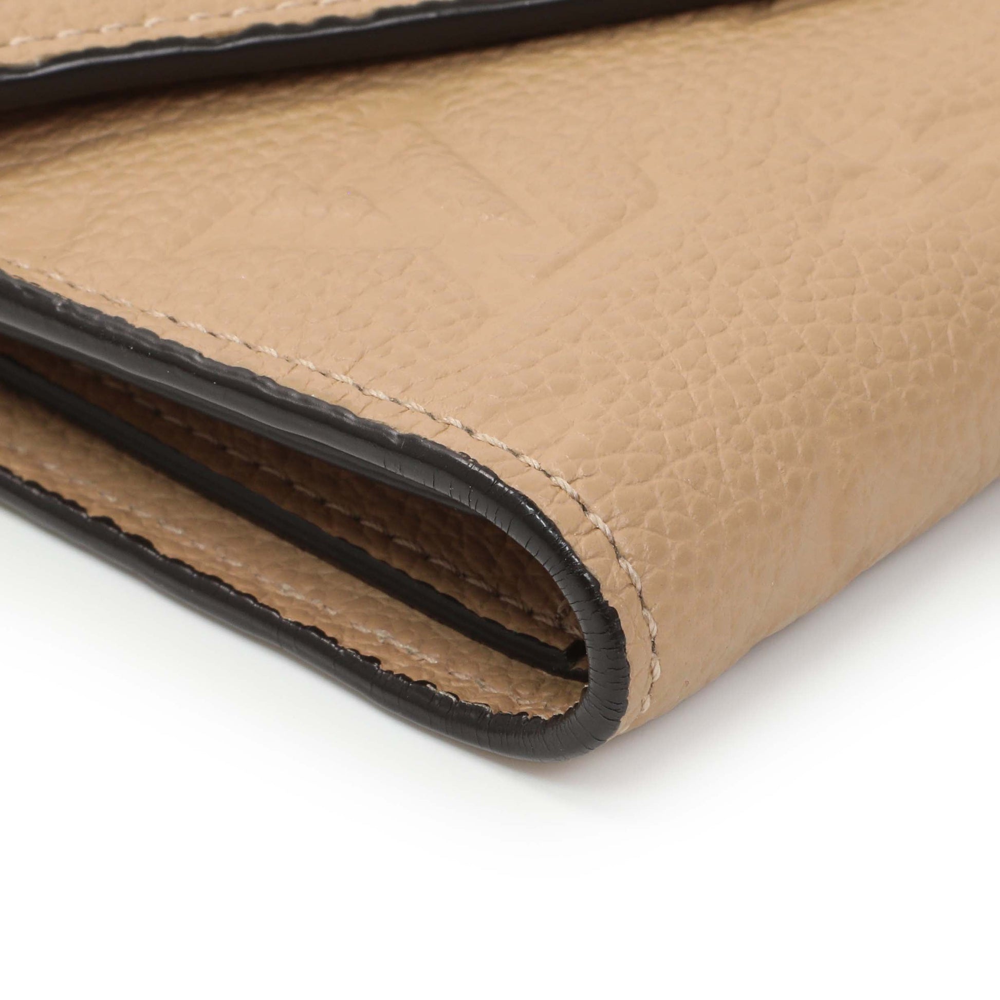 Exclusive Louis Vuitton Beige Empreinte Zoe Wallet — Top View