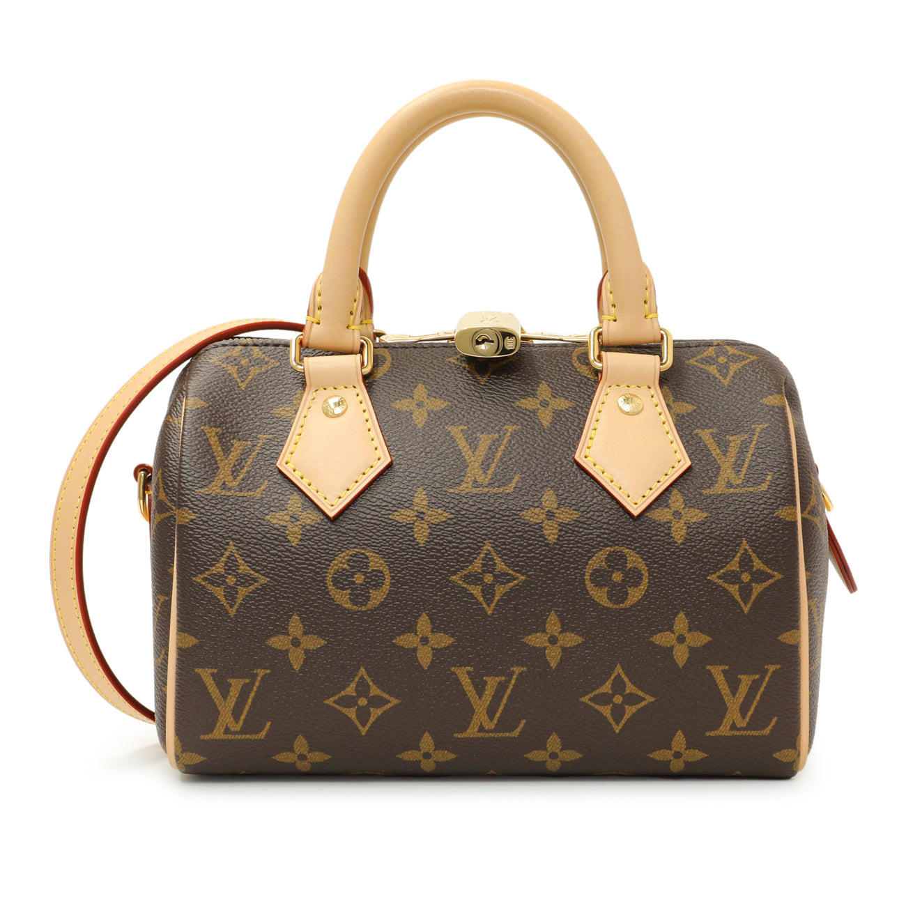 Exclusive Louis Vuitton Monogram Speedy 20 Bandouliere — Front View