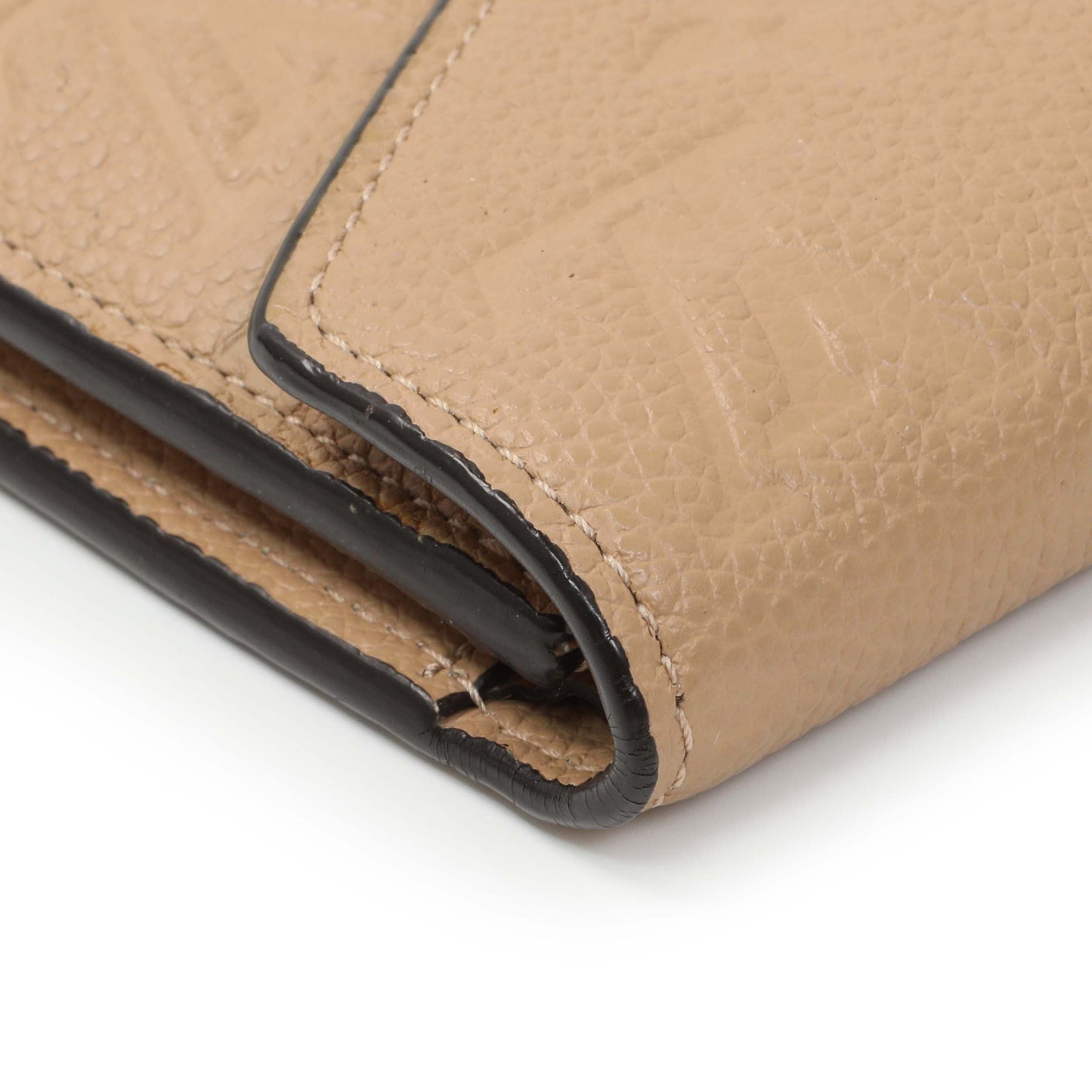 Exclusive Louis Vuitton Beige Empreinte Zoe Wallet — Lifestyle View