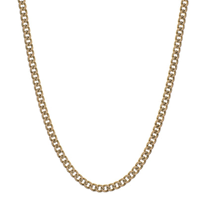 Exclusive 14K Rose Gold Curb Link Chain Necklace — Front View
