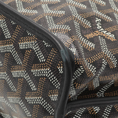Exclusive Goyard Black Goyardine Reversible Mini Anjou — Detail View