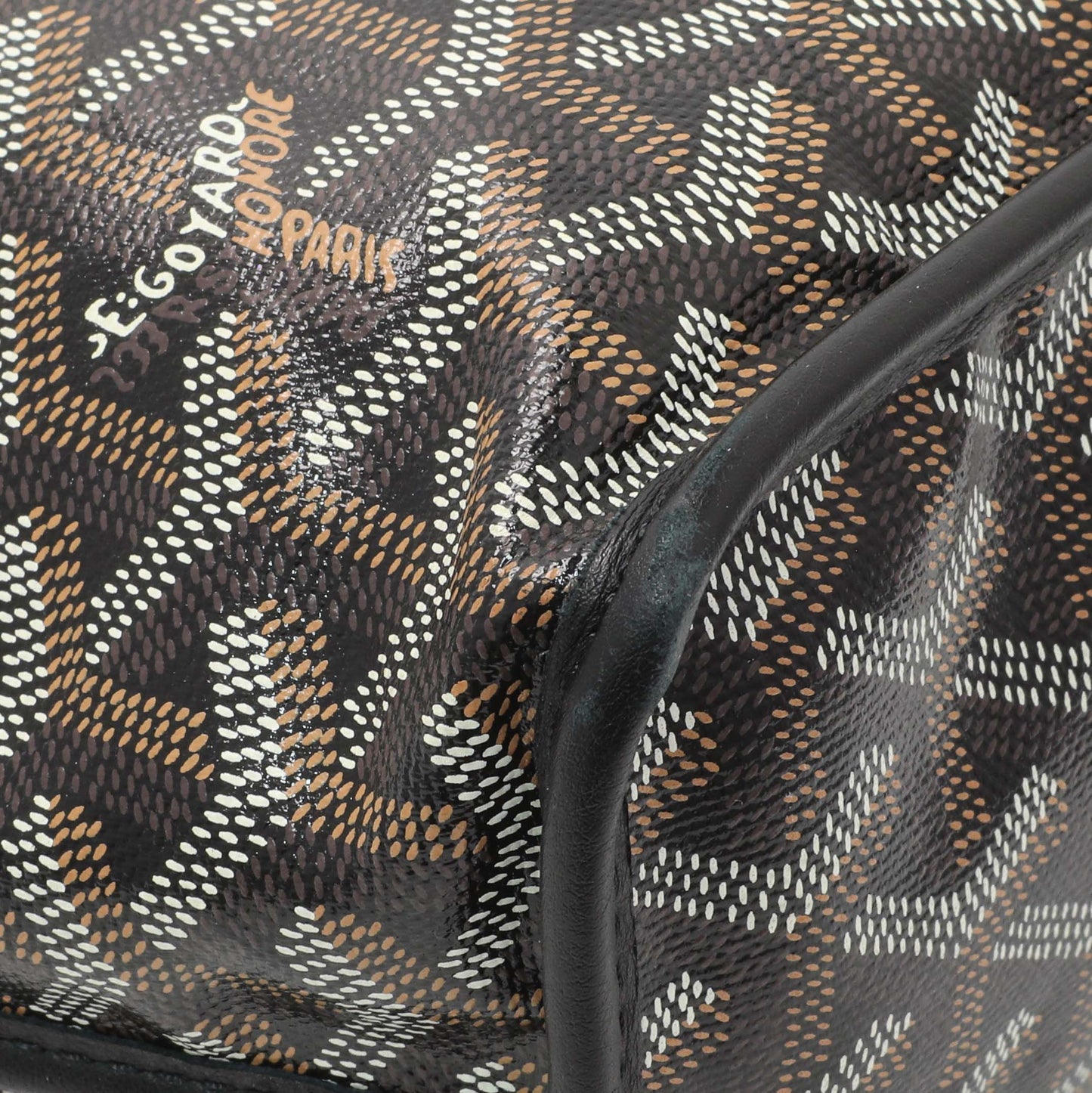 Exclusive Goyard Black Goyardine Reversible Mini Anjou — Lifestyle View