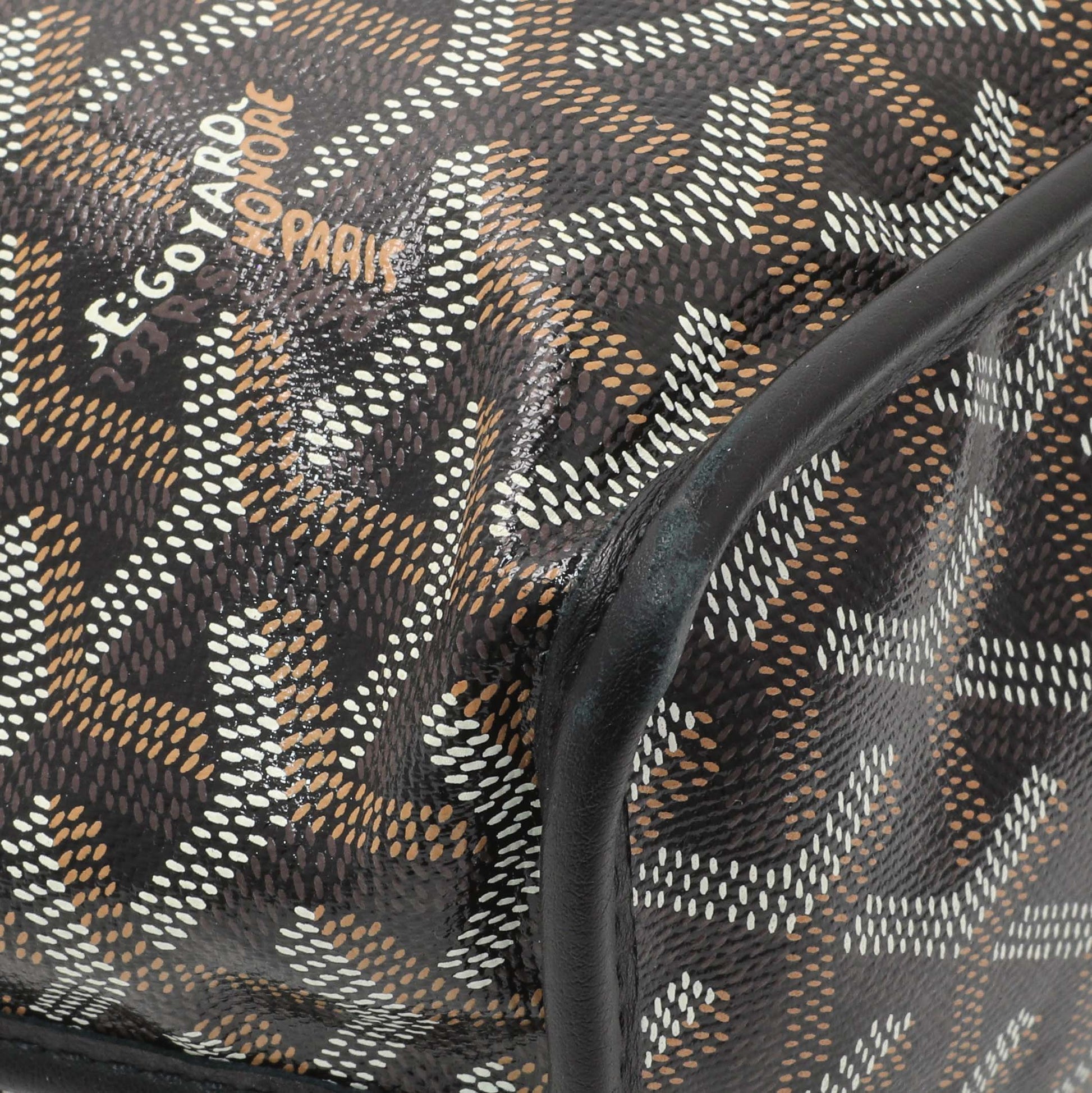 Exclusive Goyard Black Goyardine Reversible Mini Anjou — Lifestyle View