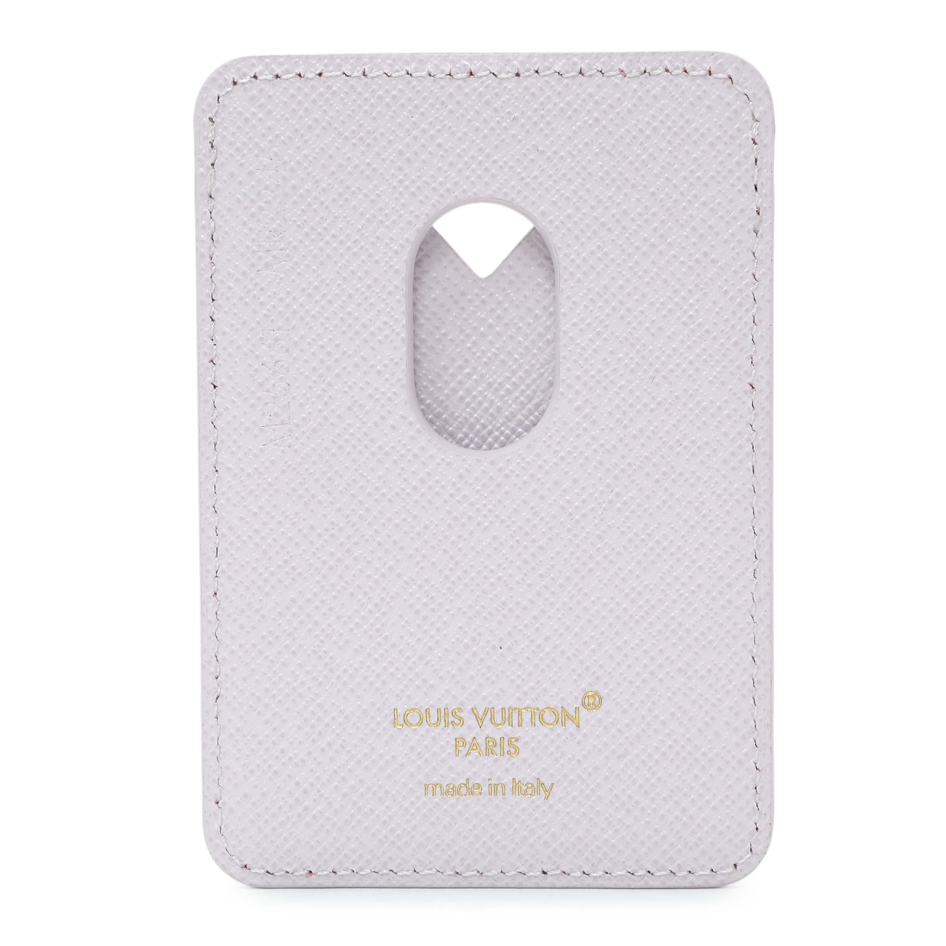 Exclusive Louis Vuitton Monogram Magnetic Card Holder — Side View