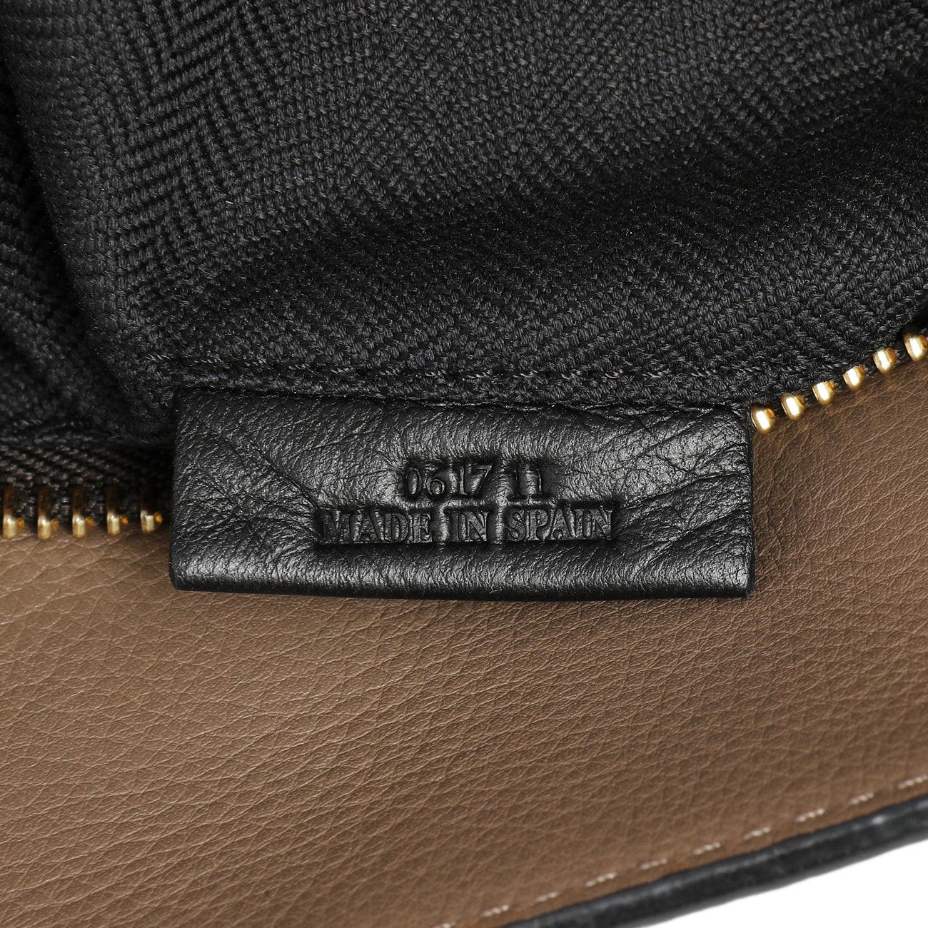 Exclusive Loewe Grey Beige Calfskin Medium Puzzle Bag — Lifestyle View