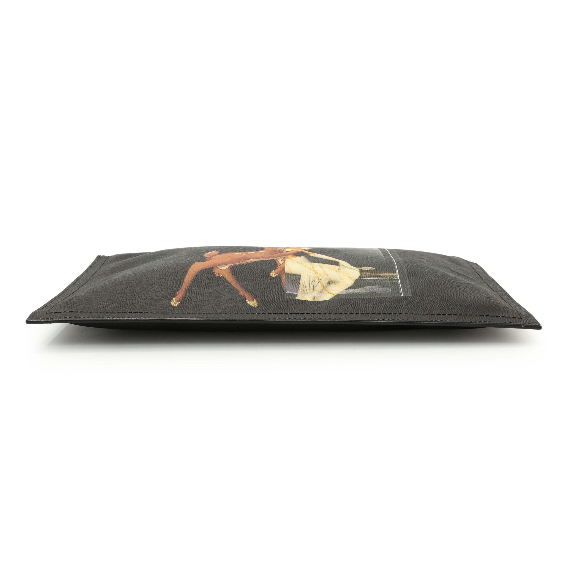 Exclusive Givenchy Bambi Print Canvas Cosmetic Pouch — Back View