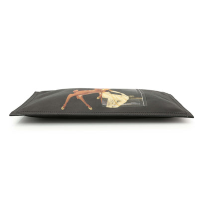 Exclusive Givenchy Bambi Print Canvas Cosmetic Pouch — Back View