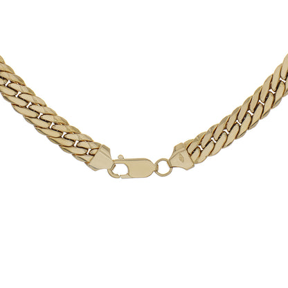 Exclusive 18K Yellow Gold Curb Link Chain — Side View